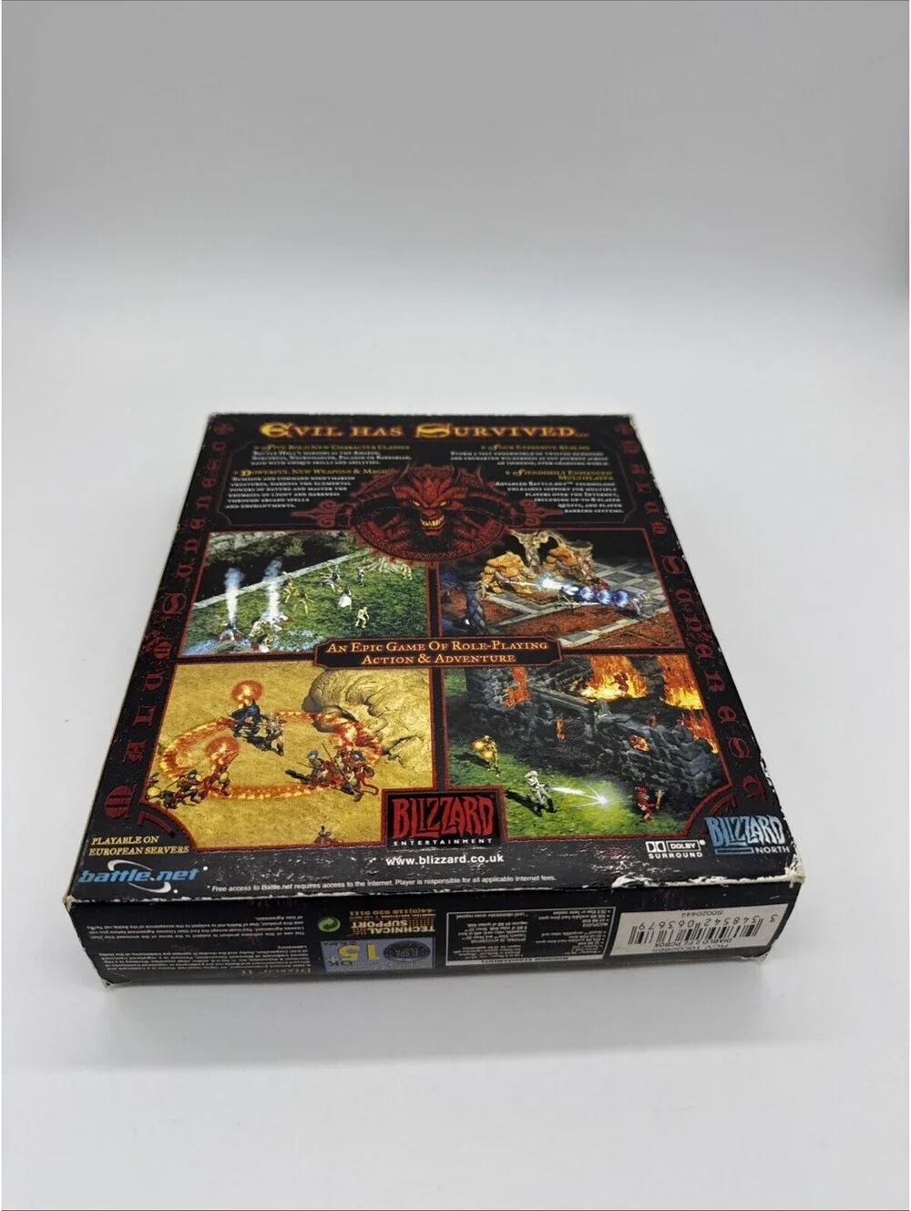 Diablo II 2 (PC, 2000) Original Big Box - Incomplete - Includes Manual & 1/3 CDs